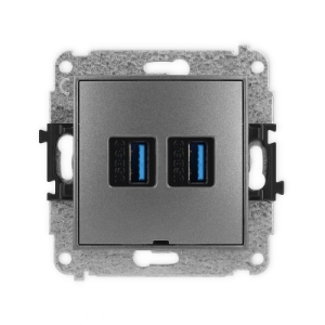 Mechanizm gniazda podwójnego 2xUSB A-A 3.0