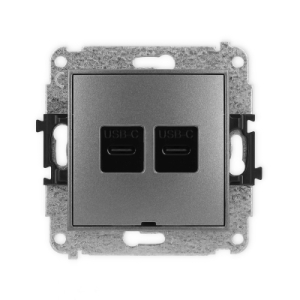 Mechanizm gniazda podwójnego 2xUSB C-C