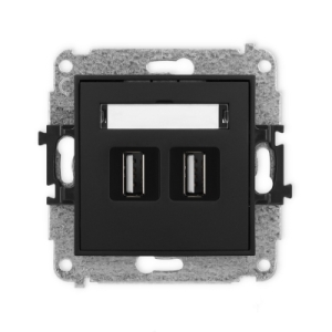 Mechanizm gniazda podwójnego 2xUSB A-A 2.0