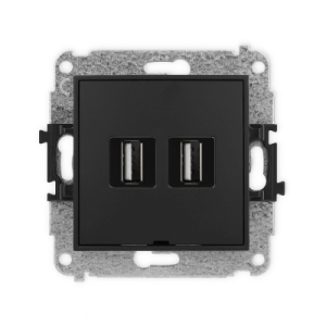 Mechanizm gniazda podwójnego 2xUSB A-A 2.0