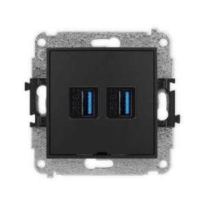 Mechanizm gniazda podwójnego 2xUSB A-A 3.0