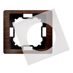 Ramka 1- krotna IP44 dębowy, hydrografika