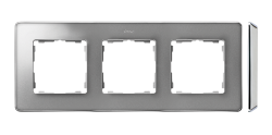 Ramka 3- krotna aluminium zimne chrom