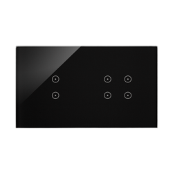 Panel dotykowy 2 moduły 2 pola dotykowe pionowe, 4 pola dotykowe, zastygła lawa