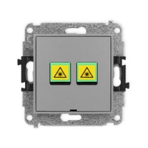 Mechanizm gniazda światłowodowego/optycznego podwójnego