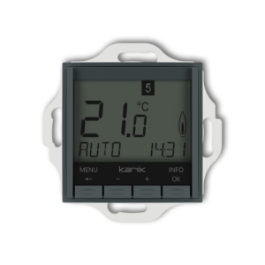 Mechanizm uniwersalnego elektronicznego tygodniowego regulatora temperatury (podświetlenie białe)