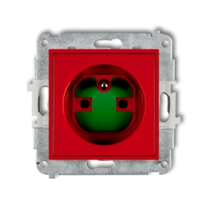 ICON czerwony IGZK Mechanizm gniazda pojedynczego