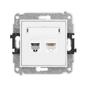 ICON biały IGTK Mechanizm gniazda telefonicznego p