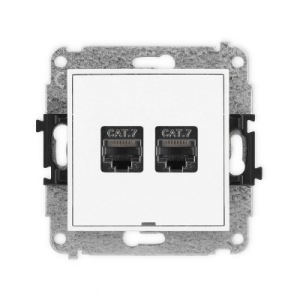 Mechanizm gniazda komputerowego podwójnego 2xRJ45