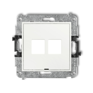 Mechanizm gniazda multimedialnego podwójnego bez modułu