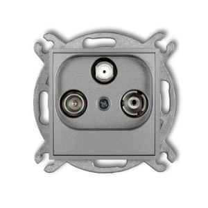 ICON srebrny metalik 7IGS Mechanizm gniazda abonen