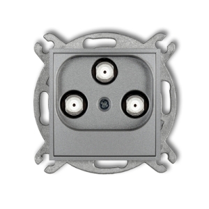 ICON srebrny metalik 7IGMU Mechanizm gniazda multi