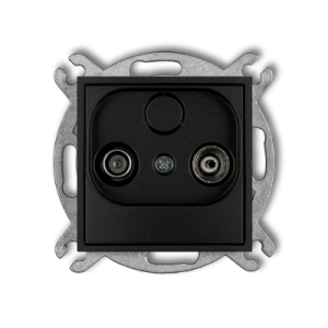 ICON czarny mat 12IG12P Mechanizm gniazda abonenck