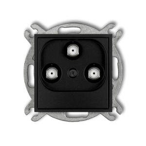 ICON czarny mat 12IGMV Mechanizm gniazda multimedi
