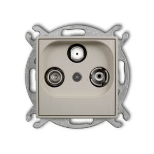 ICON taupe 60IGM Mechanizm gniazda abonenckiego RT