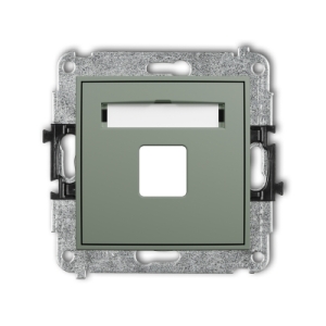 Mechanizm gniazda multimedialnego pojedynczego bez modułu (standard Keystone)
