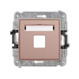 Mechanizm gniazda multimedialnego pojedynczego bez modułu (standard Keystone)