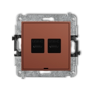 Mechanizm gniazda podwójnego 2xUSB C-C