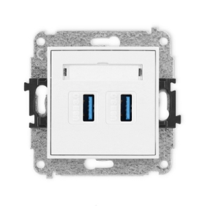 Mechanizm gniazda podwójnego 2xUSB A-A 3.0