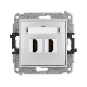 Mechanizm gniazda podwójnego HDMI 2.0, 4K