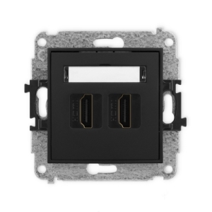 Mechanizm gniazda podwójnego HDMI 2.0, 4K