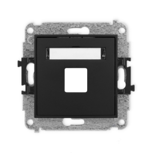 Mechanizm gniazda multimedialnego pojedynczego bez modułu (standard Keystone)
