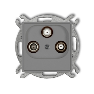 MINI szary mat 27MGSN Mechanizm gniazda abonenckie