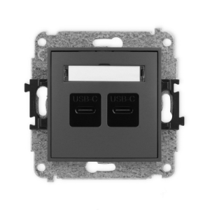 Mechanizm gniazda podwójnego 2xUSB C-C