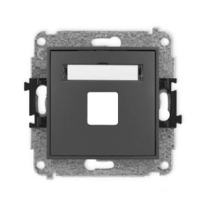 Mechanizm gniazda multimedialnego pojedynczego bez modułu (standard Keystone)