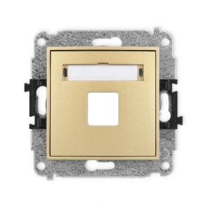 Mechanizm gniazda multimedialnego pojedynczego bez modułu (standard Keystone)