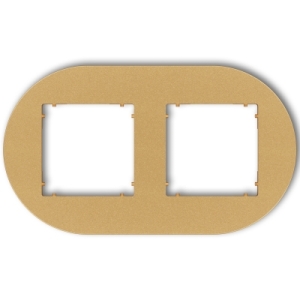 Ramka uniwersalna podwójna okrągła z tworzywa