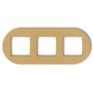 Ramka uniwersalna potrójna okrągła z tworzywa