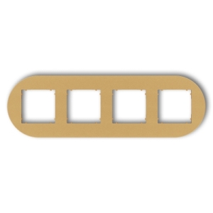 Ramka uniwersalna poczwórna okrągła z tworzywa