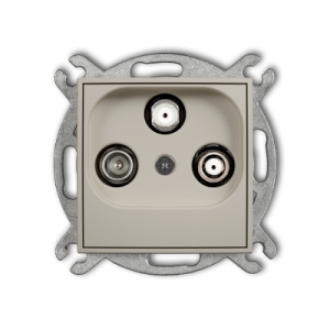 MINI taupe 60MGSN Mechanizm gniazda abonenckiego 2