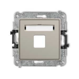 Mechanizm gniazda multimedialnego pojedynczego bez modułu (standard Keystone)