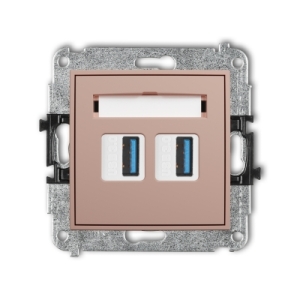 Mechanizm gniazda podwójnego 2xUSB A-A 3.0
