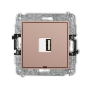 Mechanizm ładowarki USB pojedynczej USB A, 5W max., 5V, 1A, bez pola opisowego