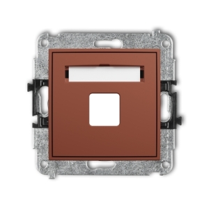Mechanizm gniazda multimedialnego pojedynczego bez modułu (standard Keystone)