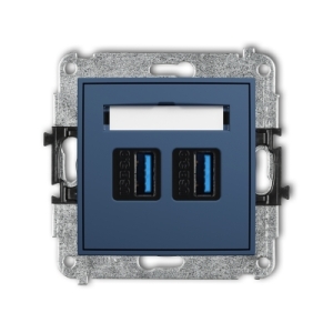 Mechanizm gniazda podwójnego 2xUSB A-A 3.0