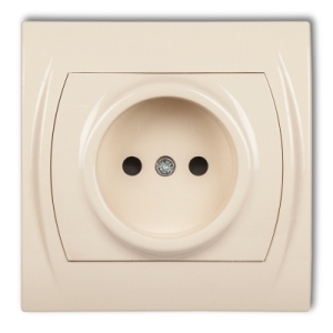 Gniazdo pojedyncze bez uziemienia 2P (przesłony torów prądowych)