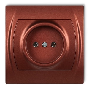 Gniazdo pojedyncze bez uziemienia 2P (bez przesłon torów prądowych)