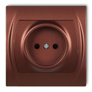 Gniazdo pojedyncze bez uziemienia 2P (przesłony torów prądowych)