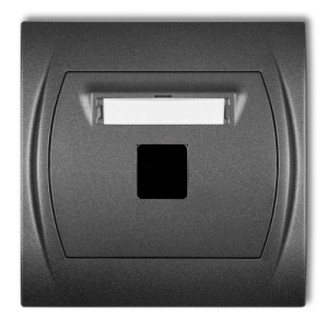 Gniazdo multimedialne pojedyncze bez modułu (standard Keystone)