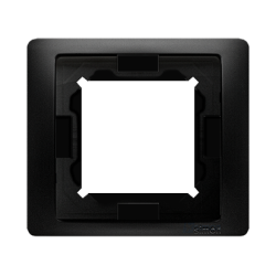 Ramka 1- krotna IP44, czarny mat
