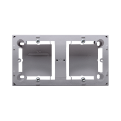 Puszka natynkowa 2-krotna, inox, metalizowany