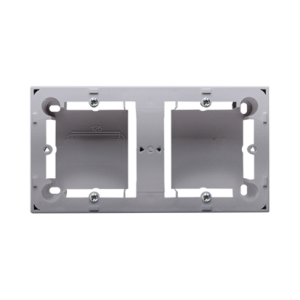 Puszka natynkowa 2-krotna, inox, metalizowany