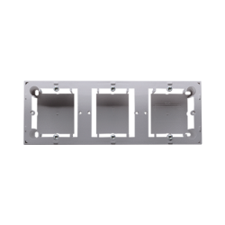 Puszka natynkowa 3-krotna, inox, metalizowany