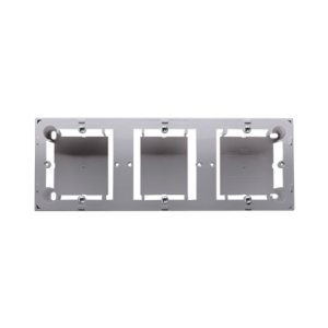 Puszka natynkowa 3-krotna, inox, metalizowany