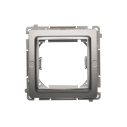 Adapter (przejściówka) na osprzęt standardu 45×45 mm, srebrny mat, metalizowany