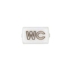 KONIEC PRODUKCJI - DOSTĘPNY DO WYCZERPANIA STANÓW MAGAZYNOWYCH, okienko białe do 82013 - piktogram "WC"